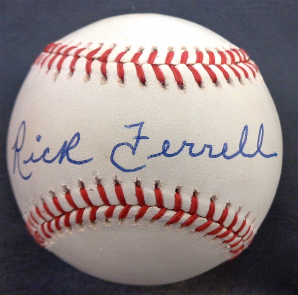 Rick Ferrell Autographed Baseball