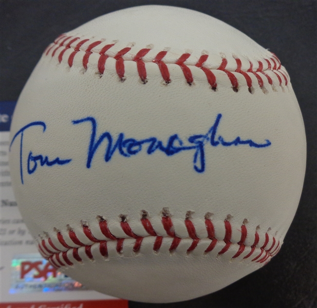 Tom Monaghan Autographed Baseball