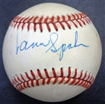 Warren Spahn Autographed Baseball