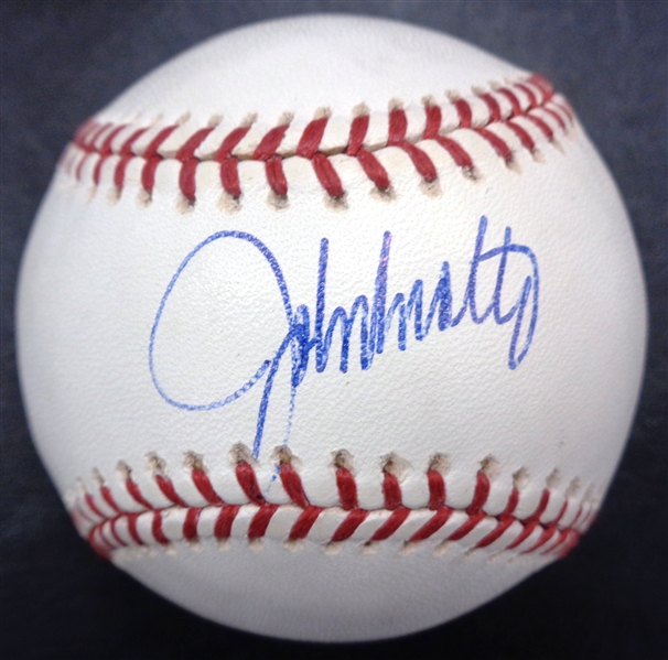 John Smoltz Autographed Baseball