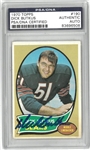Dick Butkus Autographed 1970 Topps Card