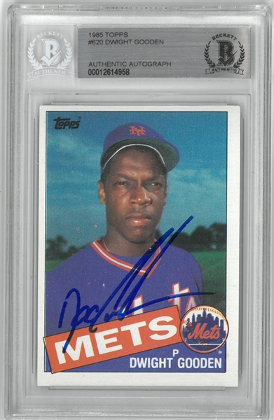 Dwight Gooden Autographed 1985 Topps Rookie Card