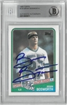 Brian Bosworth Autographed 1988 Topps Rookie Card