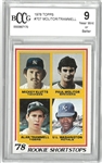 Molitor/Trammell 1978 Topps Rookie Card BCCG 9