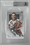 Ted Lindsay Autographed Legends of Hockey Card