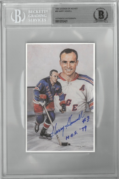 Harry Howell Autographed Legends of Hockey Card