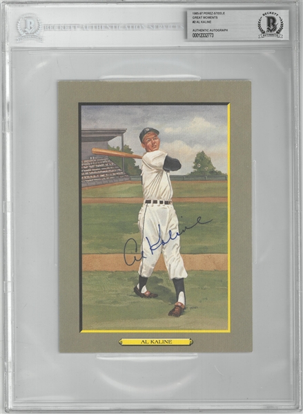 Al Kaline Autographed Perez-Steele Great Moments