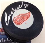 Chris Osgood Autographed Red Wings Puck