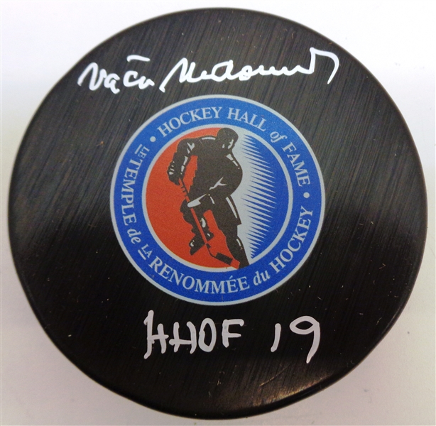 Vaclav Nedomansky Autographed Hall of Fame Puck w/ HOF
