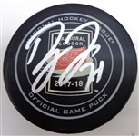 Dylan Larkin Autographed Inaugural Season at LCA Game Puck