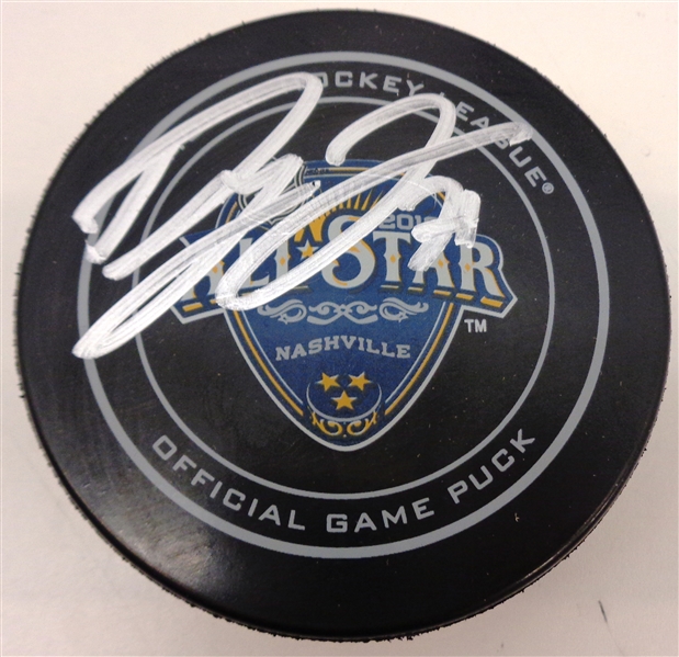 Dylan Larkin Autographed 2016 All Star Game Puck