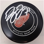 Dylan Larkin Autographed 2018/19 Red Wings Game Puck