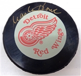 Mark Howe Autographed Red Wings Puck