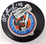 Sergei Fedorov Autographed 1993 Game Puck