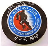 Guy Lafleur Autographed Hall of Fame Puck w/ HOF
