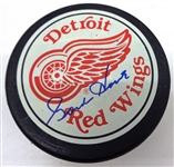 Gordie Howe Autographed Red Wings Game Puck