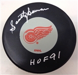 Scotty Bowman Autographed Red Wings Puck w/ HOF