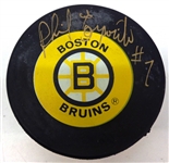Phil Esposito Autographed Bruins Puck