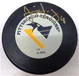 Jaromir Jagr Autographed Penguins Puck