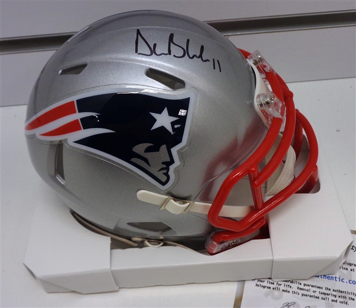 Drew Bledsoe Autographed Patriots Mini Helmet