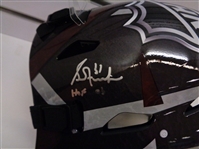Grant Fuhr Autographed Full Size Goalie Helmet w/ HOF