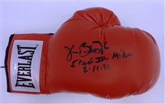 James Buster Douglas Autographed Boxing Glove w/ I Beat Iron Mike