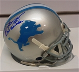 Ed Flanagan Autographed Lions Mini Helmet w/ 4X Pro Bowl
