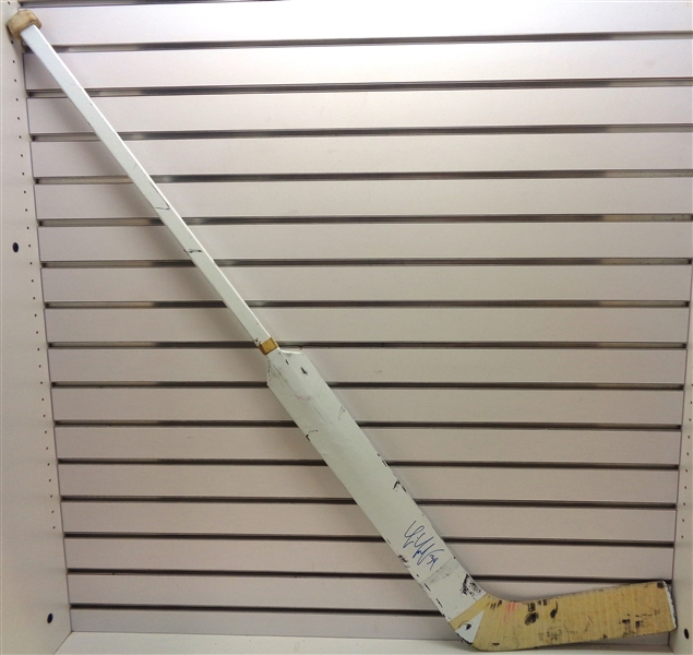 Tim Thomas Game Used Autographed Stick