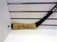 Martin Lapointe Game Used Autographed Stick