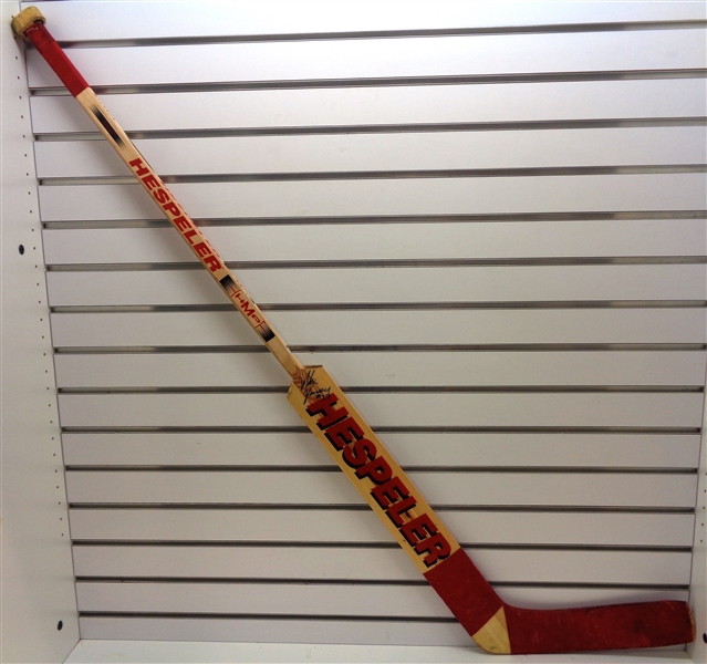 Mike Vernon Game Used Autographed Stick