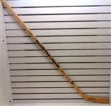 Rod Langway Autographed Stick w/ 1983/84 Norris