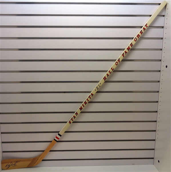 Stan Mikita Autographed Painted Stick