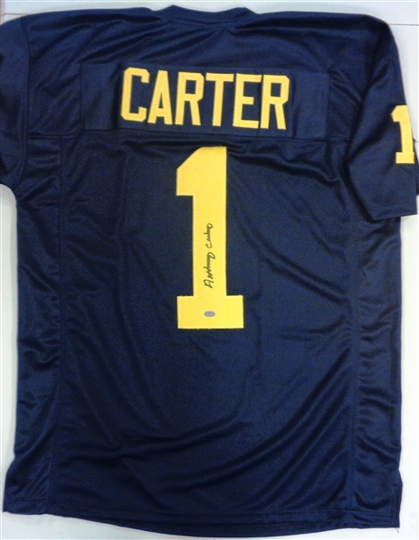 Anthony Carter Autographed Custom Jersey