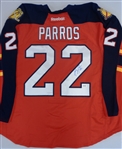 George Parros Autographed Panthers Team Issued Jersey