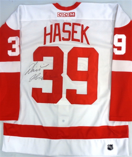 Dominik Hasek Autographed CCM Authentic Jersey