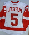 Nick Lidstrom Autographed Authentic Red Wings Jersey w/ 08 Cup Patch