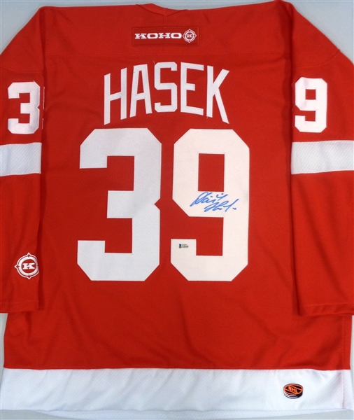 Dominik Hasek Autographed Red Wings Jersey