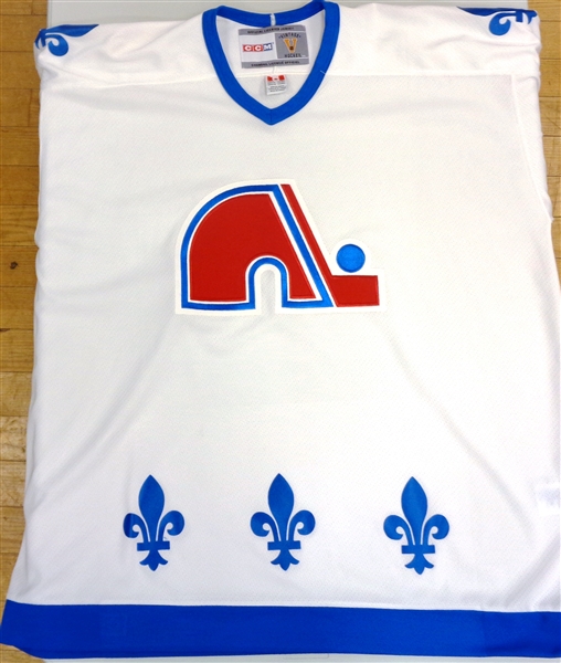 Quebec Nordiques White Jersey "Jumbo" Size