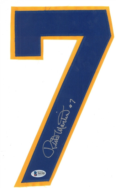 Rick Martin Autographed Jersey Number