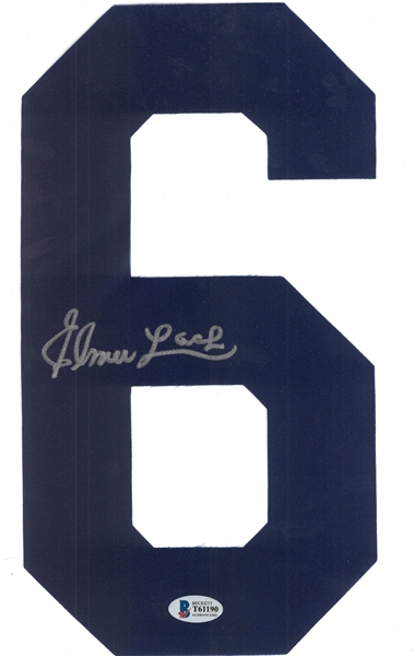 Elmer Lach Autographed Jersey Number