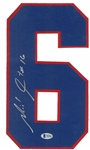 Michel Goulet Autographed Jersey Number