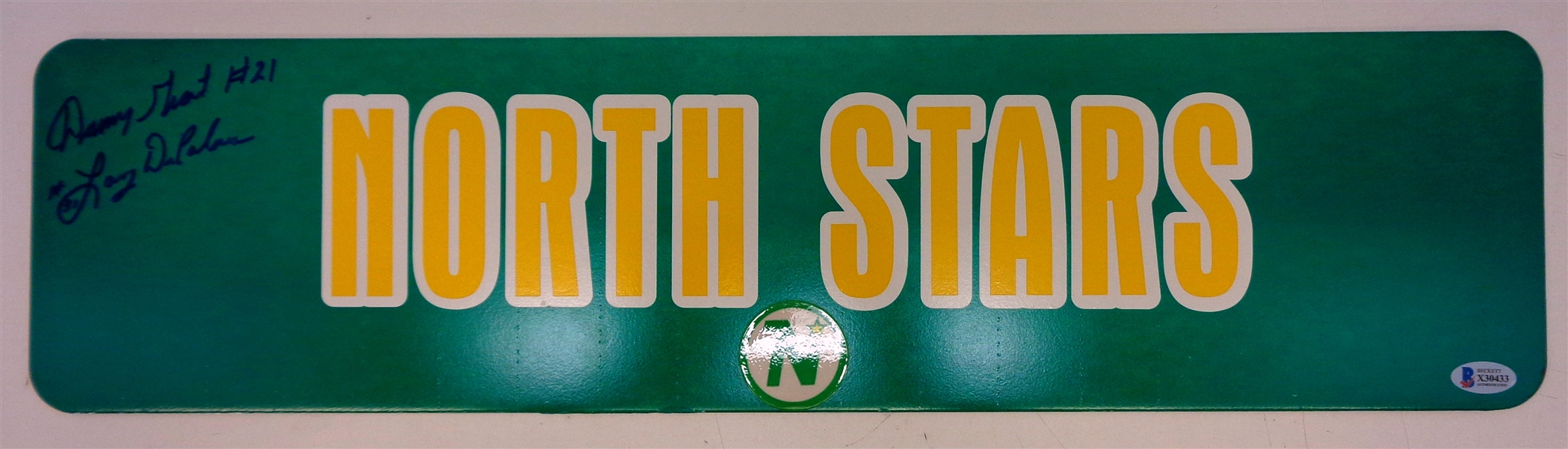 Danny Grant & Larry DePalma Autographed Street Sign