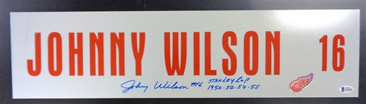 Johnny Wilson Autographed Street Sign