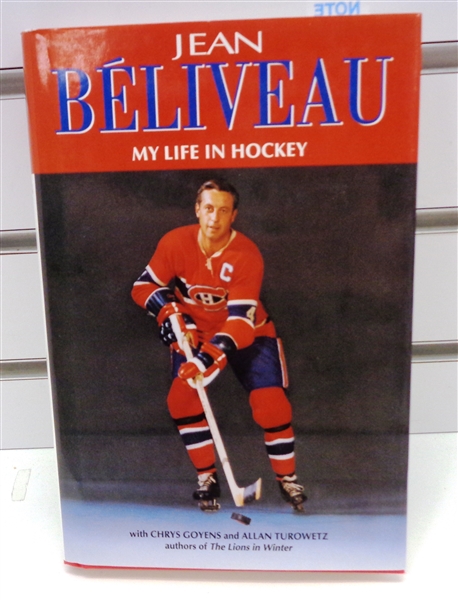 Jean Beliveau Autographed Book
