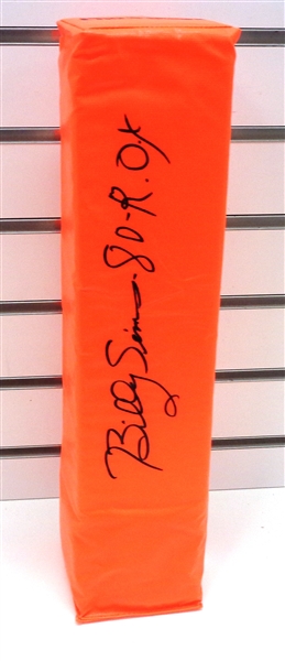 Billy Sims Autographed Pylon