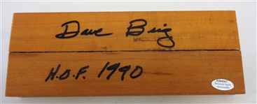 Dave Bing Autographed 8x3 Hardwood