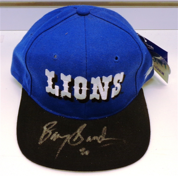 Barry Sanders Autographed Lions Hat