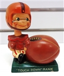 Vintage Football Player Bobblehead Bank