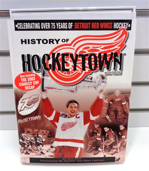 Scotty Bowman Autographed "History of Hockeytown" Book