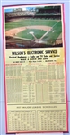 1957 16x33 Baseball Schedule Feat. Briggs Stadium
